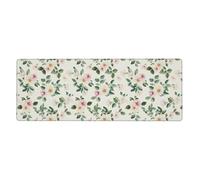 Tapis Souris 30X60 Vert Blanc Tapis Bureau Gaming Gamer avec Base Antidérapante Caoutchouc,Mouse Pad Imperméable,Texturé Résistant à l'usure Lavable pour Bureau, Études,Gaming