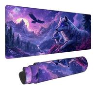 Tapis Souris 800 x 300mm Violet Mouse Pad Multifonctionnel Desk Mat e-865