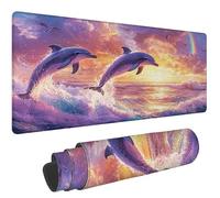 Tapis Souris 900 x 500 x 3 mm Tapis de Bureau Les Dauphins Mousepad e-221