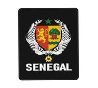 Tapis Souris Armoiries du Sénégal Drapeau Emblème sénégalais Tapis de | Souris Gaming les capteurs de jeu 25x30cm Base en Caoutchouc Tapis de Souris d'Ordinateur Lavable Mousepad ordinateur