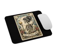 Tapis Souris Carte de Tarot de Maman de Softball Squelette Tapis de Gaming