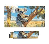 Tapis Souris de Jeu, XXL Grand Tapis Souris Gaming 100 x 50 cm épaisseur 3MM, Mouse Pad D'ordinateur Antidérapant et étanche avec Bords Bureau pour Jeux/Bureau/Maison (Koala) f-449