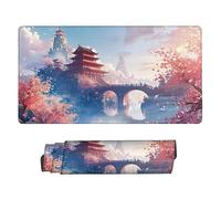 Tapis Souris de Jeu, XXL Grand Tapis Souris Gaming 50 x 25 cm épaisseur 3MM, Mouse Pad D'ordinateur Antidérapant et étanche avec Bords Bureau pour Jeux/Bureau/Maison (Pays des Merveilles) f-821