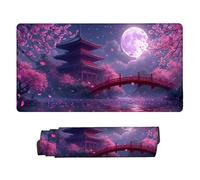 Tapis Souris de Jeu, XXL Grand Tapis Souris Gaming 50 x 25 cm épaisseur 3MM, Mouse Pad D'ordinateur Antidérapant et étanche avec Bords Bureau pour Jeux/Bureau/Maison (Pays des Merveilles) f-820