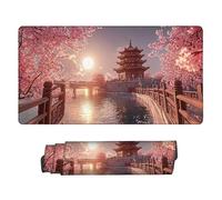 Tapis Souris de Jeu, XXL Grand Tapis Souris Gaming 50 x 25 cm épaisseur 3MM, Mouse Pad D'ordinateur Antidérapant et étanche avec Bords Bureau pour Jeux/Bureau/Maison (Pays des Merveilles) f-822