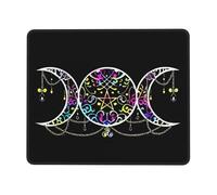 Tapis Souris Déesse de la Triple Lune Sorcière Wiccan Païenne Base de | table 10x12in Étanche Mousepad de Bureau Moderne Tapis de Bureau pour PC Gaming Ordinateur