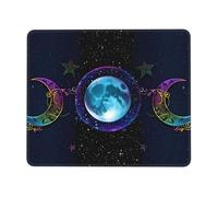 Tapis Souris Déesse de la Triple Lune Sorcière Wiccan Païenne Mouse Pad | 10x12in Résistant Mousepad de Bureau Étanche Tapis de Souris Gaming pour Gamer PC Ordinateur