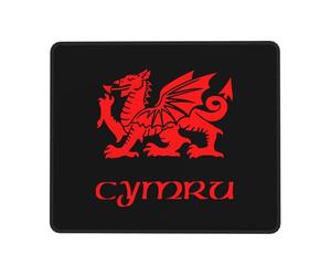 Tapis Souris Drapeau De Jardin du Dragon Gallois Antidérapante Tapis De Souris Gaming Résistant Base De Table pour Clavier Travail Accessoires 10X12In