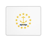 Tapis Souris Drapeau De L'État De Rhode Island Lavable Souris Tapis Moderne Mouse Pad pour Accessoires Clavier Gamer 10X12In