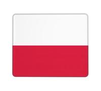 Tapis Souris Drapeau polonais Base de Table pour Gamer 10x12in