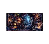 Tapis Souris Gamer XXL 800 x 400 mm, Tapis Souris de Jeu à Motif Librairie de rêve Surface Spéciale pour Une Précision et Une Vitesse Accrues, Base en Caoutchouc Antidérapante