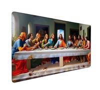 Tapis Souris Gamer XXL, Grand Tapis de Souris Gaming 600 x 300 mm épaisseur 3MM, Mouse Pad D'ordinateur Antidérapant et étanche avec Bords Bureau pour Jeux/Bureau/Maison - (Le Dernier Dîner) A1285