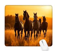 Tapis Souris Gaming Jaune, Prairie Petit Tapis Souris 420x350x3mm, Petit Mouse Pad à Bords Cousus, avec sous Main Bureau Étanche Antidérapante, Accessoire Bureau, pour Maison/Travail/Gamer D-316