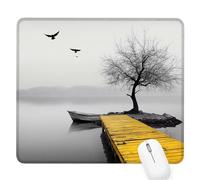 Tapis Souris Gaming jetée,Arbre Petit Tapis Souris 320x260x3mm,Petit Mouse Pad à Bords Cousus,avec sous Main Bureau Étanche Antidérapante,Accessoire Bureau,pour Maison/Travail/Gamer,Cadeaux D-982