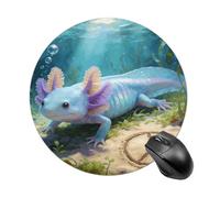 Tapis Souris Grenouille De La Paix Axolotl Mouse Pad | 20Cm Mouse Pad Bords Cousus Portable Tapis De Souris De Jeu Pour Maison Pc Bureau