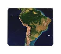 Tapis Souris Image Satellite De L'Amérique du Sud 25X30Cm Bords Cousus Tapis De Souris Gaming Douce Tapis pour Jeux Pc
