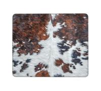 Tapis Souris Impression sur Peau De Vache À Fourrure Résistant Tapis De Souris Antidérapante Mouse Pad pour Travail Maison Pc 10X12In