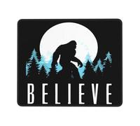 Tapis Souris Le Bigfoot Rétro Croit Au Sasquatch Antidérapante Souris Tapis Lavable Mousepad De Bureau pour Gamer Pc Clavier 10X12In