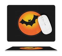 Tapis Souris Lune des Chauves-Souris d'halloween Optimisé Tapis De Gaming Résistant À Usure Mousepad pour Professionnels Jeux Pc 25X30Cm