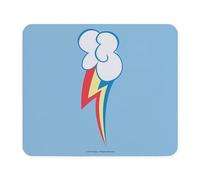 Tapis Souris Marque De Beauté De Rainbow Dash (My Little Pony) Résistant Souris Tapis Portable Base De Table pour Travail Accessoires Maison 10X12In