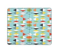 Tapis Souris Motif Arlequin Moderne Rétro Et Coloré du Milieu du Siècle Lavable Tapis De Souris De Jeu Moderne Mouse Pad pour Gaming Maison Clavier 10X12In