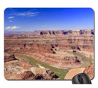 Tapis Souris, Parc D'État De Dead Horse Point Moab Utah Nature Place Gamer Mouse Pad Antidérapante Tapis De Souris D'Ordinateur Bords Cousus sous Main Bureau pour Ordinateur Jeux 25X30Cm