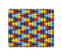 Tapis Souris Pièce de Puzzle colorée pour la Sensibilisation à l'Autisme | Mouse Pad 10x12in Portable Mousepad de Bureau Résistant Tapis de Souris Gaming pour PC Ordinateur Maison