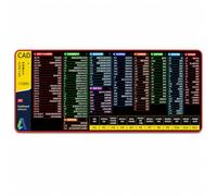 Tapis Souris Raccourcis CAO 4 mm, Nouveau Raccourci CAD 30x80cm