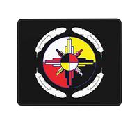 Tapis Souris, Roue De Médecine des Amérindiens Tapis De Souris Gaming Antidérapante Souris De Bureau Durable Tapis De Souris pour Souris Bureau 25X30Cm