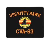 Tapis Souris, USS Kitty Hawk Cva 63 Gamer Mouse Pad Base en Caoutchouc Tapis De Souris Gaming Portable Gaming Mousepad pour Joueurs Professionnels Souris 25X30Cm