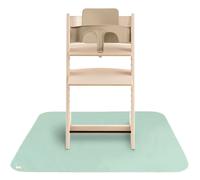Mushie Tapis sous chaise haute Roman anti-éclaboussures Vert