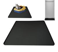 Tapis sous le réfrigérateur - Tapis en silicone pour réfrigérateur avec bord surélevé | Plateau d'égouttage étanche pour réfrigérateur 23,6 x 23,6 pouces | Tapis multifonctionnel