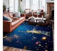 Tapis statue de zone, feux d'artifice patriotiques festifs, drapeaux américains, jour de l'indépendance, bleu, tapis d'intérieur à poils courts qui ne perd pas ses poils pour salon, chambre à coucher