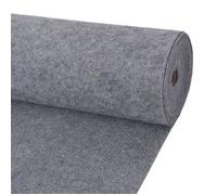 Tapis strié - vidaXL - 1,2x10 m - Polyester - Gris - Réutilisable