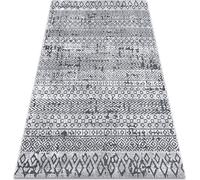 Tapis Structural SIERRA G6042 tissé à plat gris clair - géométrique, ethnique beige 120x170 cm