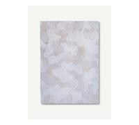 Tapis structuré de méditation - Coral design - Oyster White - Rond 240 CM