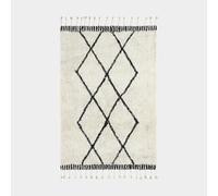 Tapis Style Berbère avec Franges - Tribal Blanc cassé (120 x 160 cm)