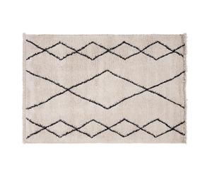 Tapis style berbère motif noir 160 x 230 cm TRIBU