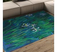 Tapis Style Peinture à l’Huile 60x120 Paillasson Iris Garden
