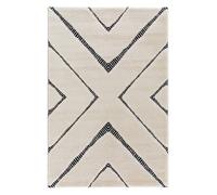 Tapis super doux à reliefs décoratifs kenza beige 120X170