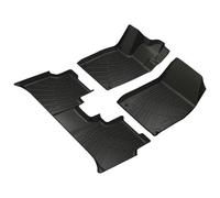 Tapis sur Mesure pour VW ID4 2021 - 2025 Imperméable Antidérapant Tous Temps Doublure De Coffre en TPE Noir Accessoires D'intérieur Tapis Sol Voiture(Floor Mat Set)