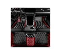 Tapis sur Mesure Tapis De Sol Voiture pour Land pour Rover pour Range pour SWB 2023 2024 2025 Accessoires Hommes Femmes Intérieur(Black and Wine Red)