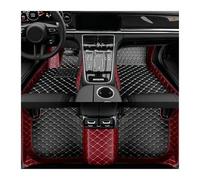 Tapis sur Mesure Tapis De Sol Voiture Toutes Saisons Cuir pour Land pour Rover pour Range pour Evoque 2022 2023 2024 2025 2026(Black and Wine Red)