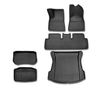 Tapis sur Tapis Voiture Ajustement Personnalisé pour Tesla pour Modèle 3 Tapis Coffre De Rangement Arrière Voiture Durable TPE Eco Matériel(Full Set Left Hand,3 2021)