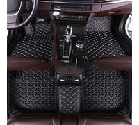 Tapis sur Tapis Voiture pour BMW X1 E84 2010 2011 2012 2013 2014 Tapis De Sol Voiture Coussinets Pied Automatiques Personnalisés(Black-Beige)