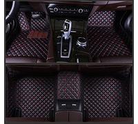 Tapis sur Tapis Voiture Tapis De Sol Voiture Floorliner pour Toyota pour Vios pour Prius pour Venza pour Rav4 pour Corolla pour Crown pour Camry pour Highlander 2006-2021(Noir Rouge)
