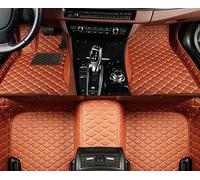 Tapis sur Tapis Voiture Tapis De Sol Voiture Personnalisés pour Mini pour Countryman Cinq Places 2011 2012 2013 2014 2015 2016 Auto Repose-Pieds Couverture(Brun)