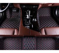 Tapis sur Tapis Voiture Tapis De Sol Voiture Personnalisés pour Mini pour Countryman Cinq Places 2011 2012 2013 2014 2015 2016 Auto Repose-Pieds Couverture(Black-Red)