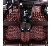 Tapis sur Tapis Voiture Tapis De Sol Voiture Personnalisés pour VW pour Phaeton Cinq Places 2007 2008 2009 2010 2011 2012 2013 2014 2015 2016 Auto Foot Pads(Marron foncé)