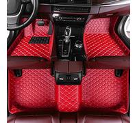 Tapis sur Tapis Voiture Tapis De Sol Voiture Personnalisés pour VW pour Phaeton Cinq Places 2007 2008 2009 2010 2011 2012 2013 2014 2015 2016 Auto Foot Pads(Rouge)